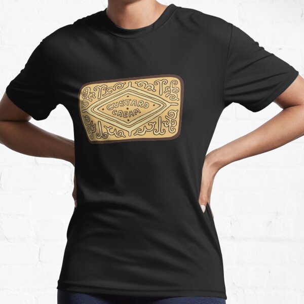 Custard Cream British Biscuit Active T-Shirt