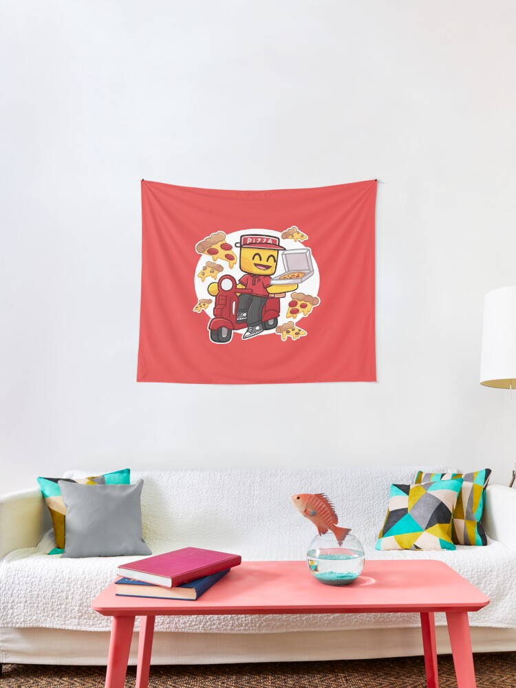 Pizza Delivery Tapestry By Kxradraws Redbubble - pizza delivery secret rooms roblox