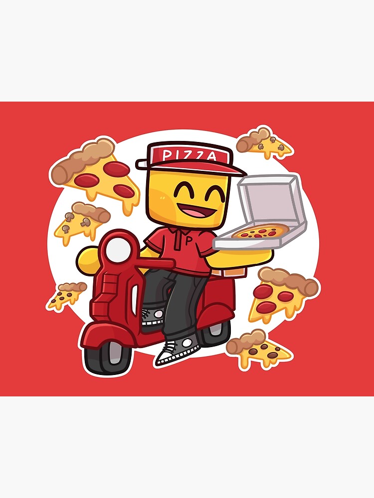 Pizza Delivery Art Board Print By Kxradraws Redbubble - roblox work at a pizza place code for money