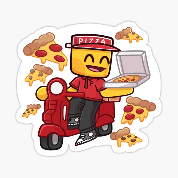 Roblox Fun Stickers Redbubble - distorted krusty krab pizza roblox