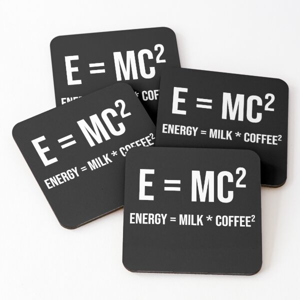 Item preview, E = MC² - energy = milk * coffee² designed and sold by kailukask.
