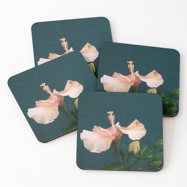 Item preview, Pink Hibiscus Flower with rain drops designed and sold by Anna Lemos.