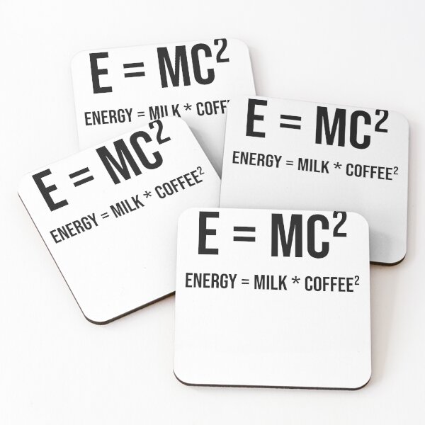 Item preview, E = MC² - energy = milk * coffee² designed and sold by kailukask.