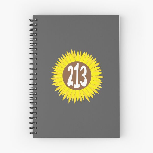 Item preview, Hand Drawn California 213 Area Code Sunflower designed and sold by itsrturn.