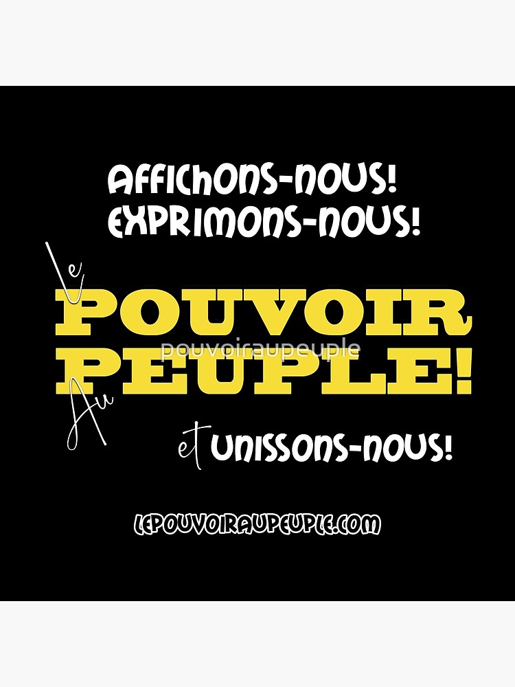 « LE POUVOIR APPARTIENT AU PEUPLE! (II) » par pouvoiraupeuple