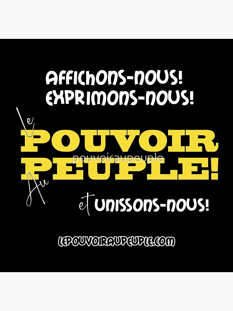 « LE POUVOIR APPARTIENT AU PEUPLE! (II) » par pouvoiraupeuple