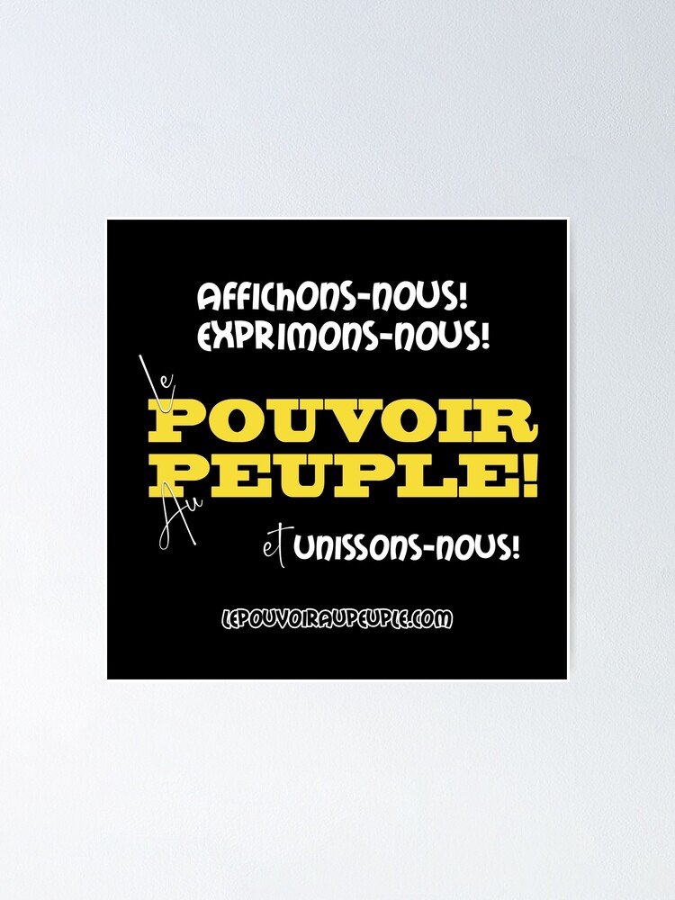 Poster ''LE POUVOIR APPARTIENT AU PEUPLE! (II)' : autre vue