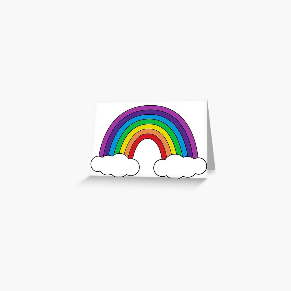 Rainbow Pens Arranged On White Background Greeting Card by Cavan Images