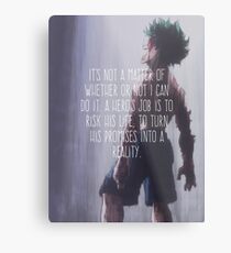A Hero's Promise Metal Print