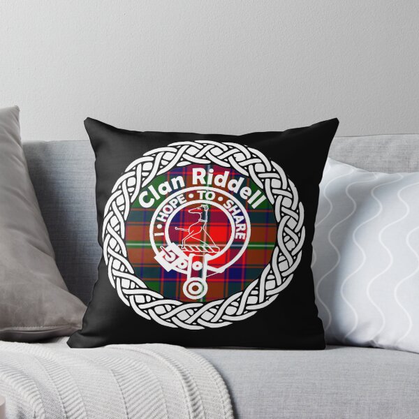 Item preview, Clan Riddell surname last name tartan crest badge designed and sold by BagTown Clans.