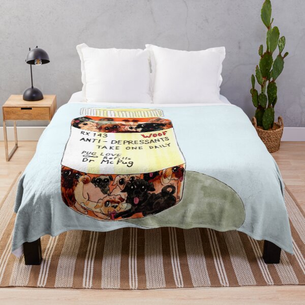 Item preview, Daily Dose Pug Illustration designed and sold by arlieopal.