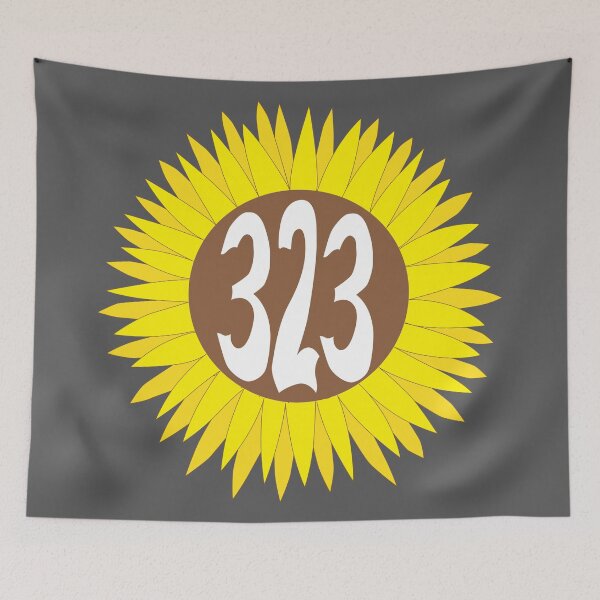 Item preview, Hand Drawn California 323 Area Code Sunflower designed and sold by itsrturn.