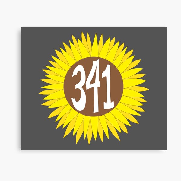 Item preview, Hand Drawn California 341 Area Code Sunflower designed and sold by itsrturn.