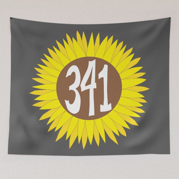 Item preview, Hand Drawn California 341 Area Code Sunflower designed and sold by itsrturn.