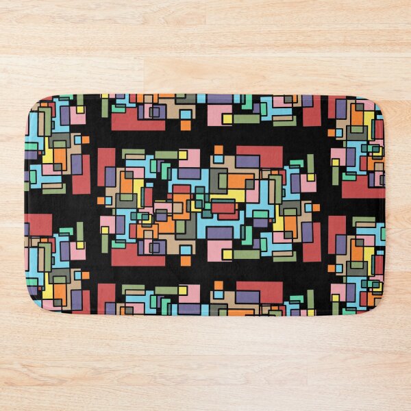 Item preview, Oblong forms - black multicolour designed and sold by MoMoJaJa.