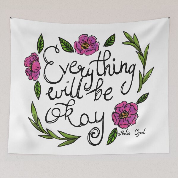 Item preview, Everything Will Be Okay Marker Illustration designed and sold by arlieopal.