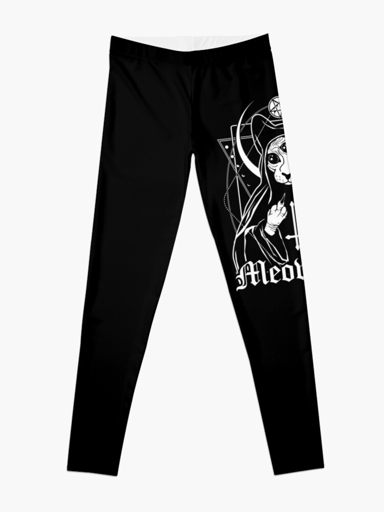 Alternate view of Meow off - this cat dislikes you Leggings