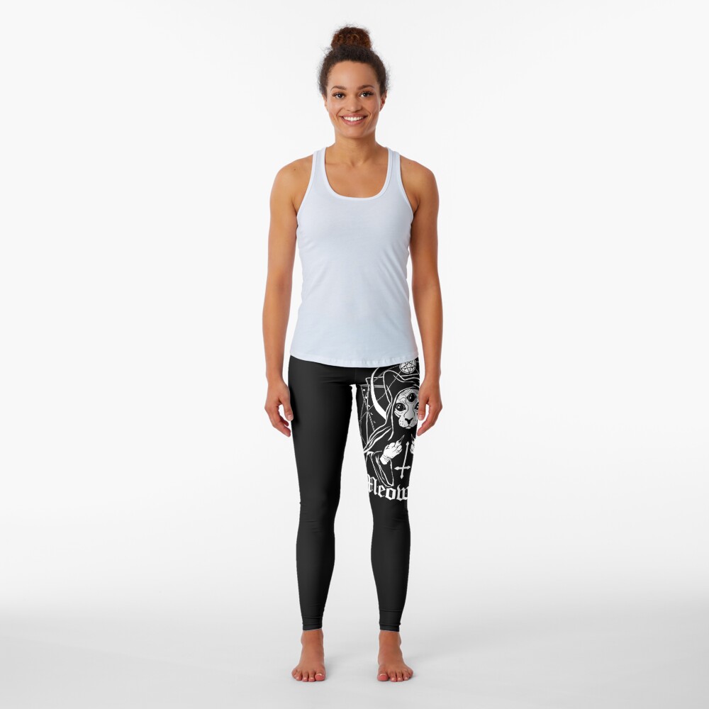 Meow off - this cat dislikes you Leggings