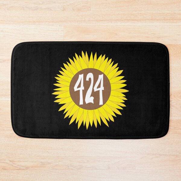 Item preview, Hand Drawn California 424 Area Code Sunflower designed and sold by itsrturn.