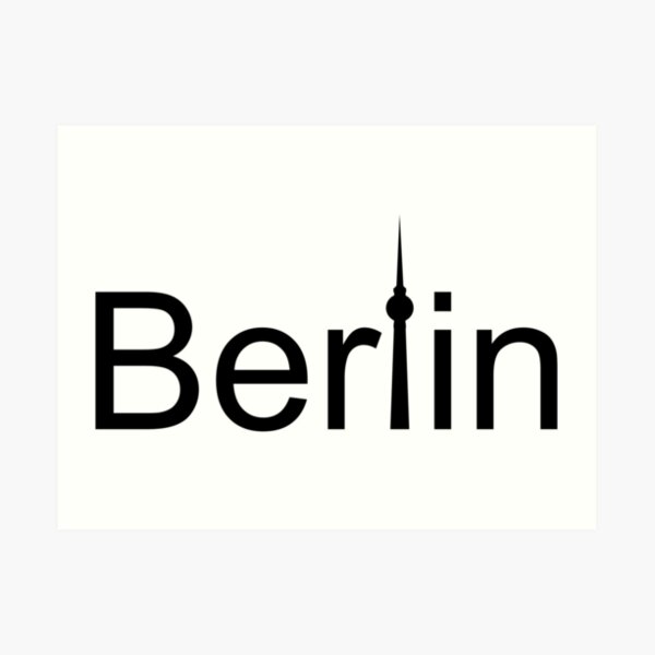 Berlin: Motive with Berliner Fernsehturm Art Print