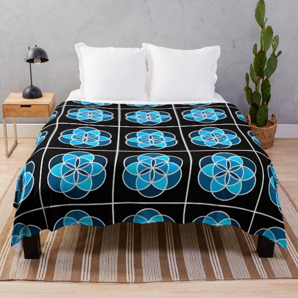 Item preview, Seed of Life - shades of blue designed and sold by ilexdesigns.