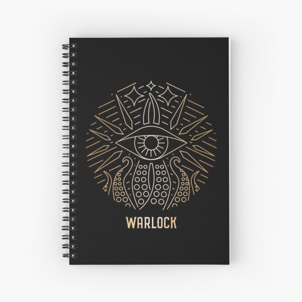 Warlock - Gold Spiral Notebook