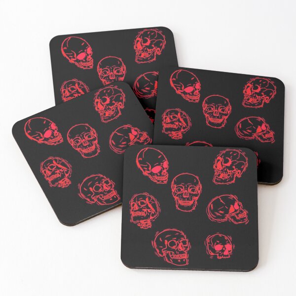 Item preview, Red Electric Skulls designed and sold by WiseWitch.