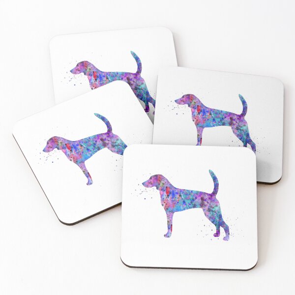 Item preview, American foxhound, American foxhound watercolor, American foxhound dog designed and sold by Rosaliartbook.