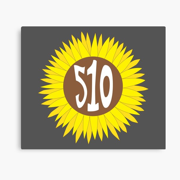 Item preview, Hand Drawn California 510 Area Code Sunflower designed and sold by itsrturn.