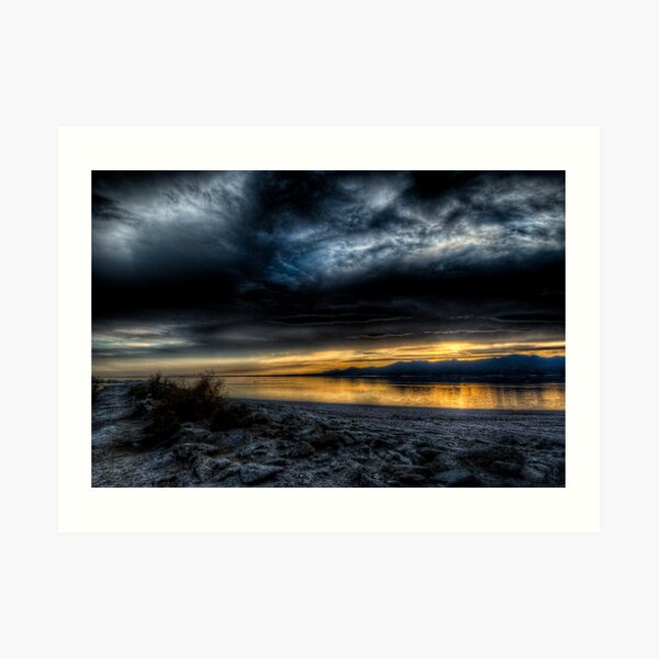 Sunset on the Salton Sea Art Print