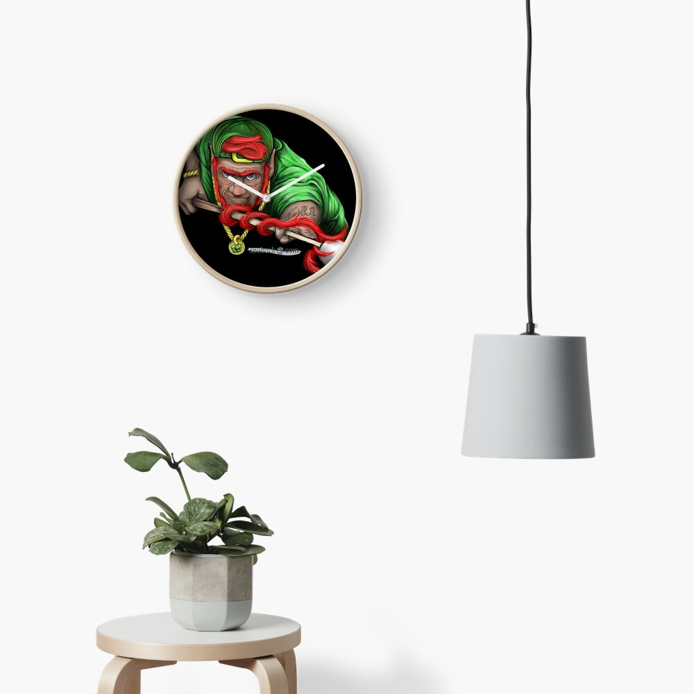 Lucky Leprechaun Shooting Pool Clock