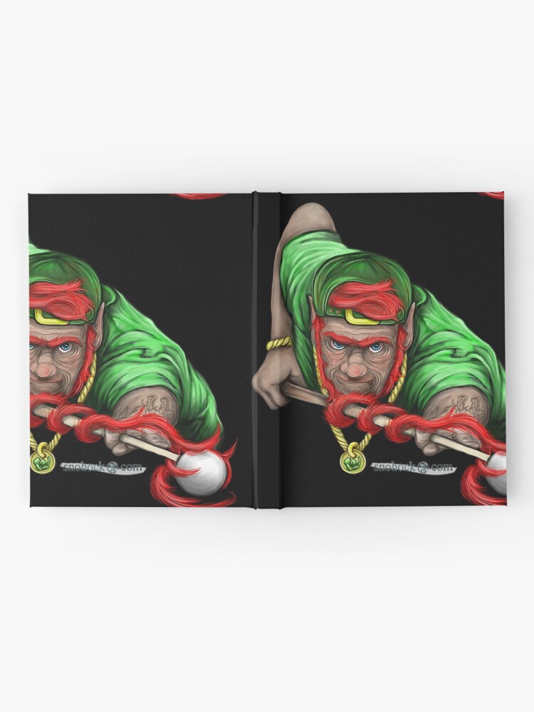 Alternate view of Lucky Leprechaun Shooting Pool Hardcover Journal