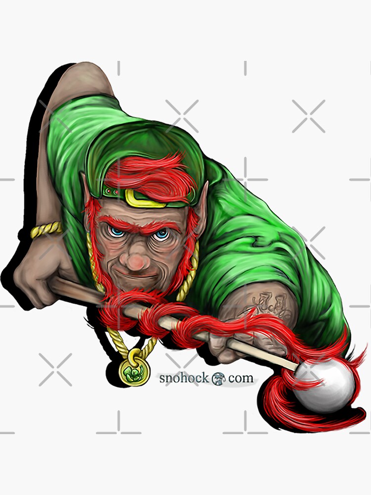 Lucky Leprechaun Shooting Pool by snohock