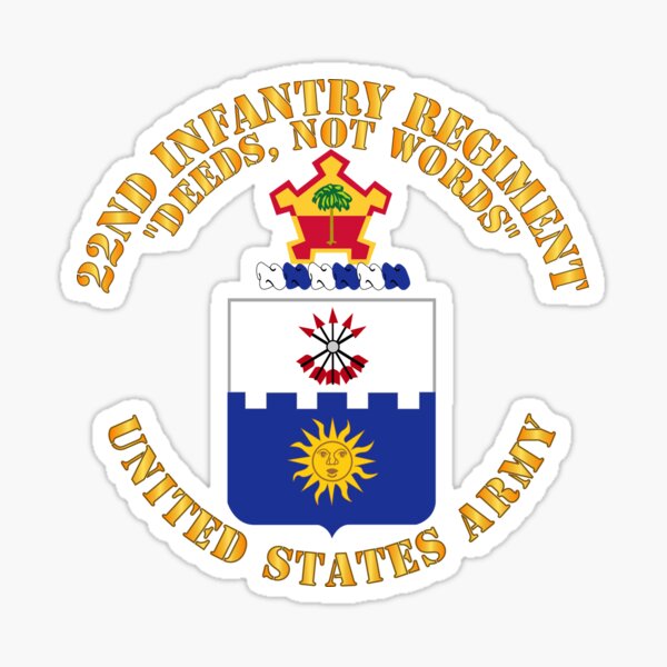 22nd Infantry Regiment Stickers | Redbubble