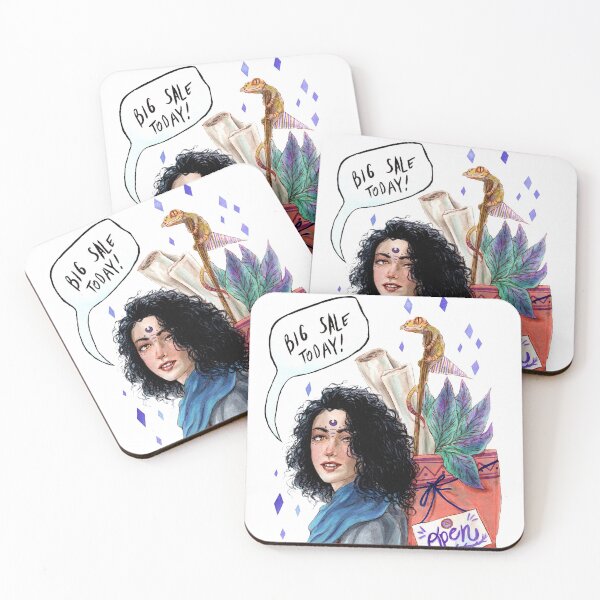 Item preview, Merchant Witch Watercolor Illustration designed and sold by arlieopal.