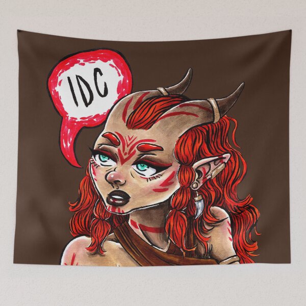 Item preview, I Don't Care Marker Illustration designed and sold by arlieopal.