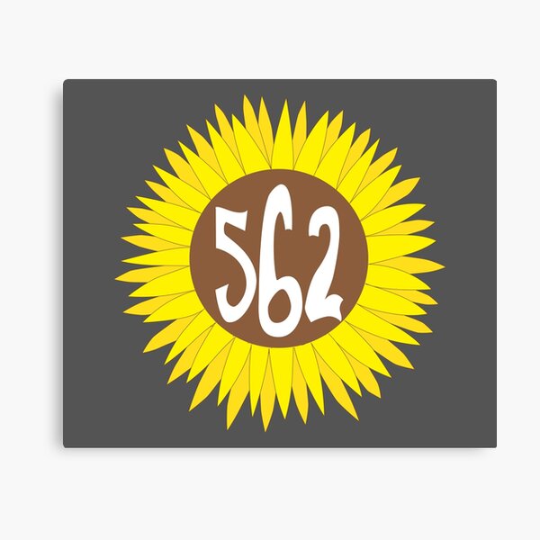 Item preview, Hand Drawn California 562 Area Code Sunflower designed and sold by itsrturn.