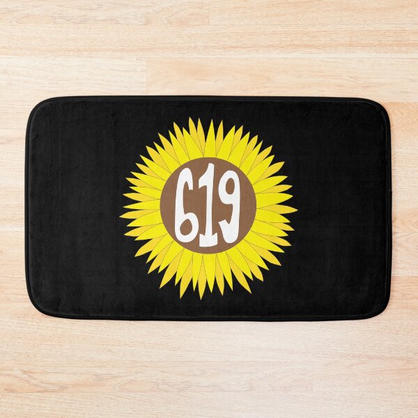 Item preview, Hand Drawn California 619 Area Code Sunflower designed and sold by itsrturn.