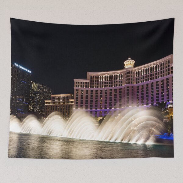 Item preview, Midnight Dance - Silky Bellagio Fountains at Night designed and sold by Georgia Mizuleva.