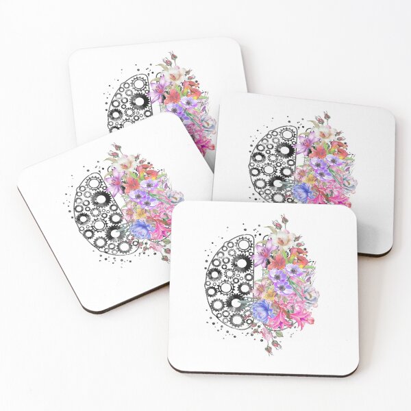 Item preview, Brain anatomy, watercolor Brain, abstract Brain, flowers brain, brain with Flowers designed and sold by Rosaliartbook.