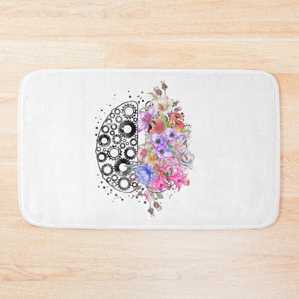 Item preview, Brain anatomy, watercolor Brain, abstract Brain, flowers brain, brain with Flowers designed and sold by Rosaliartbook.