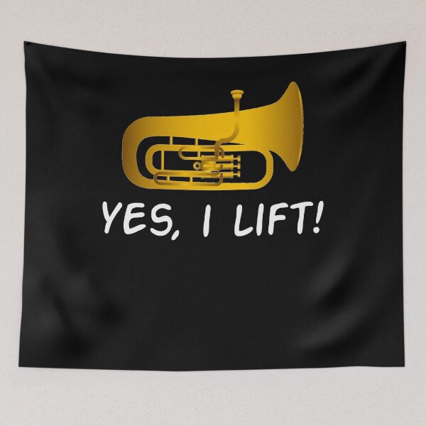 Item preview, Funny Tuba Shirt - Tuba Gifts - Yes I Lift designed and sold by Galvanized.