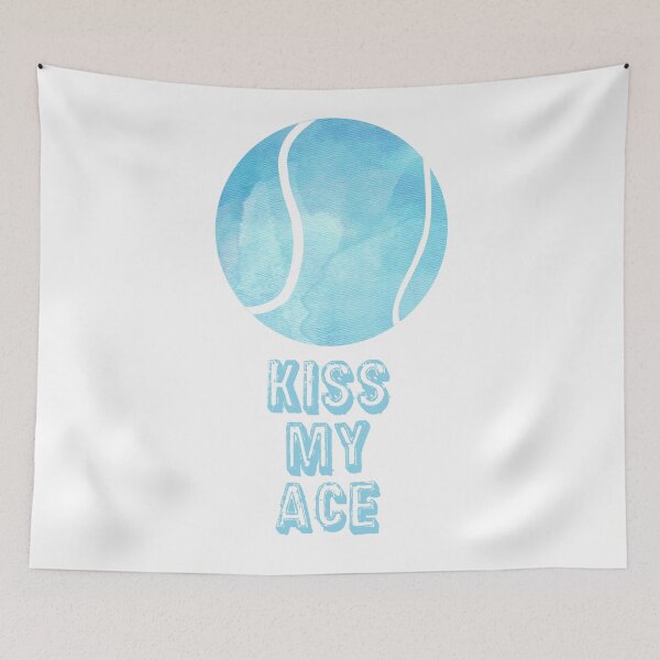 Item preview, Kiss My Ace - Tennis Sticker designed and sold by StickersStore.