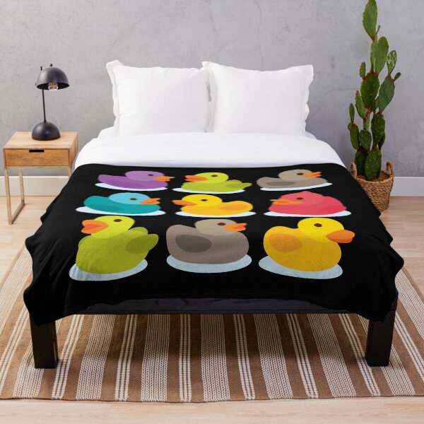 Duck Duck Go! Oh no, ducks everywhere! Throw Blanket