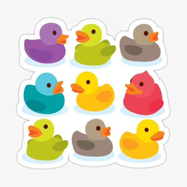Duck Duck Go! Oh no, ducks everywhere! Sticker