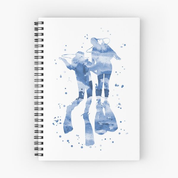 Item preview, Scuba divers, scuba couple, scuba divers couple designed and sold by Rosaliartbook.