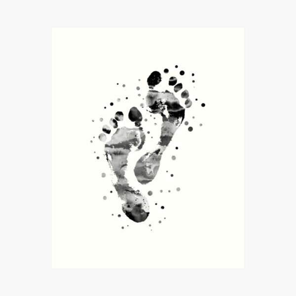 Item preview, Footprint, human footprint designed and sold by Rosaliartbook.