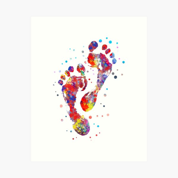 Item preview, Footprint, human footprint designed and sold by Rosaliartbook.