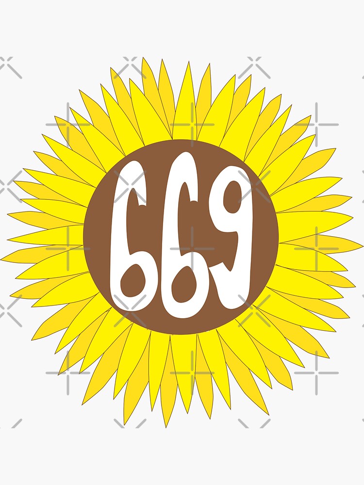 hand-drawn-california-669-area-code-sunflower-sticker-by-itsrturn