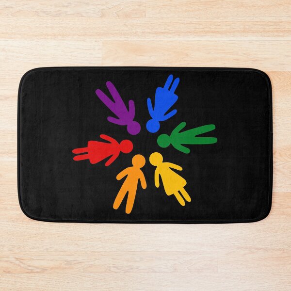 Item preview, Rainbow People Circle (black background) designed and sold by XOOXOO.